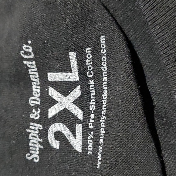 BLACK GRAPHIC TSHIRT LOS ANGELES WHITE MEN CANT JUMP MOVIE SIZE XXL - Picture 5 of 6